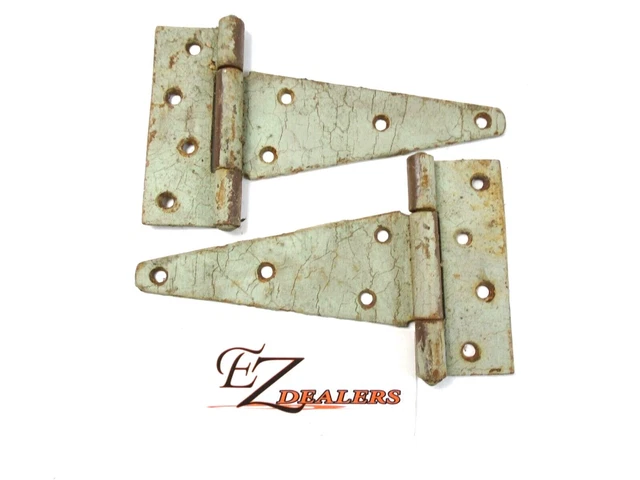 Vintage Hinges (2) Barn Door, Gate, Shed  8" Swing Hinge,  Great Patina