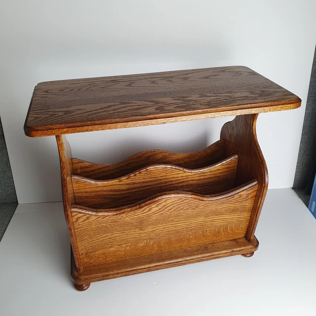 VINTAGE OAK MAGAZINE Rack/table | Mid Century Retro | Beautiful ...