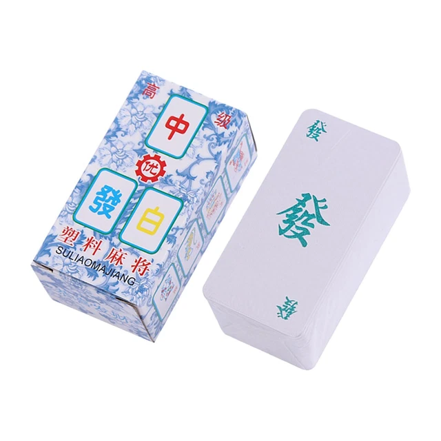 MAHJONG CHINOIS TRADITIONNEL Mahjong Porcelaine Bleue Et Blanche MAHJONG CHINOIS TRADITIONNEL Mahjong Porcelaine Bleue Et Blanche