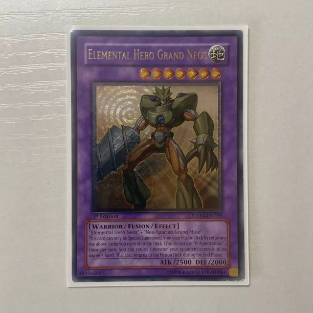 Yu-Gi-Oh - 1st Edition - STON-EN035 EH Grand Neos - Ultimate Rare LP - Euro
