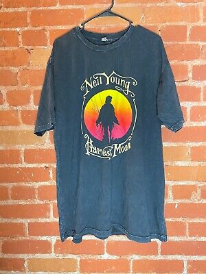 1992 Neil Young "Solo" vintage t-shirt Brockum originele single stitch tag 90s oogst maan Indiaanse bob dylan vinyl 80s Kleding Gender-neutrale kleding volwassenen Tops & T-shirts T-shirts 