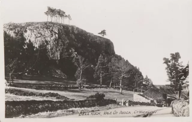 a irish wicklow county eire old antique postcard ireland bell rock