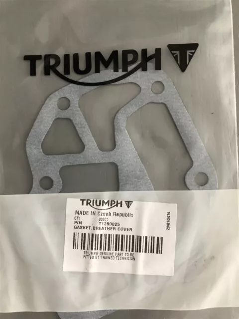 Triumph Daytona 675R Street Triple Breather Cover Gasket !Genuine! T1260825