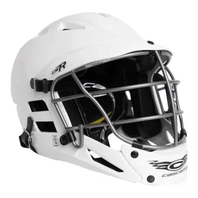 Cascade CS-R Youth Lacrosse Helmet White Size YOUTH OSFM Made in  USA