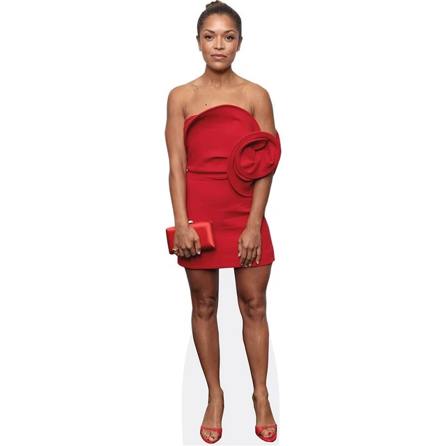 Silhouette En Carton Valerie Pecresse (Robe Rouge) - Taille Mini - Environ 60.5 Cm - Décoration événement