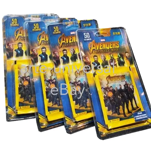 4 blisters Avengers Infinity War PANINI Sticker Collection MARVEL Studios