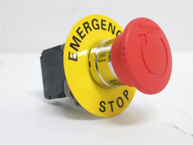 232071 New-No Box; Schneider XB4BS8444 Emergency Stop Switch 40mm; 2-NC;10A Red