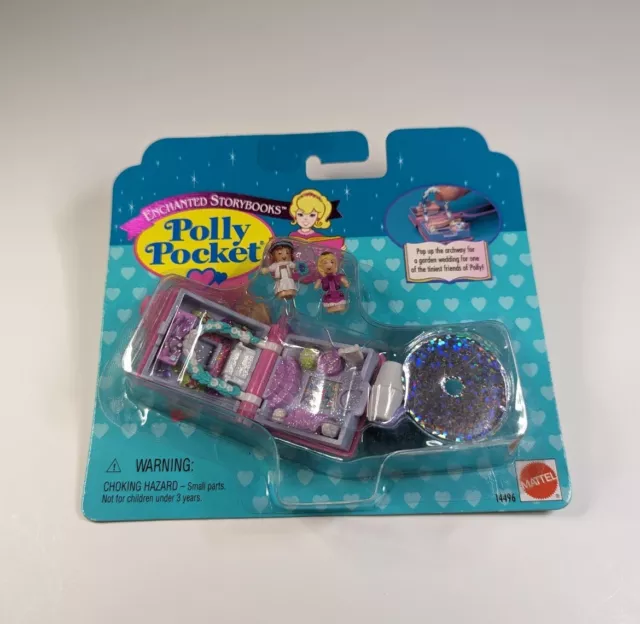 Polly Pocket Enchanted Storybooks Glitter Wedding Locket New Sealed 1996