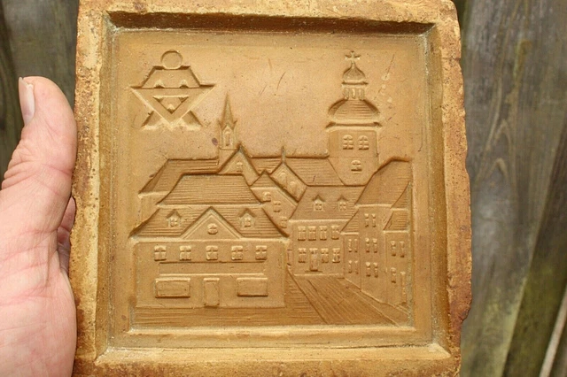 SCHWEFELFORM  MARZIPAN FORM   Schokoladenform STADTANSICHT GIPSFORM geg.SCHWEFEL