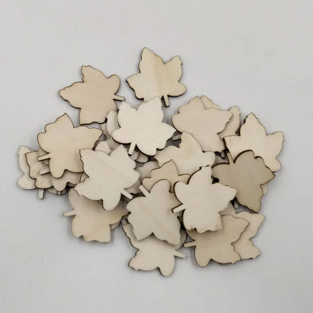 50 pz Orologio Appeso Fetta Legno Fetta Fai Da Te Numeri Decorazioni Autunno