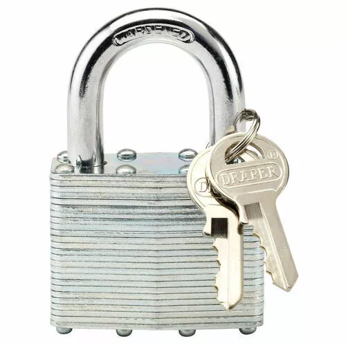 Draper 14021 50mm Laminated Steel Padlock