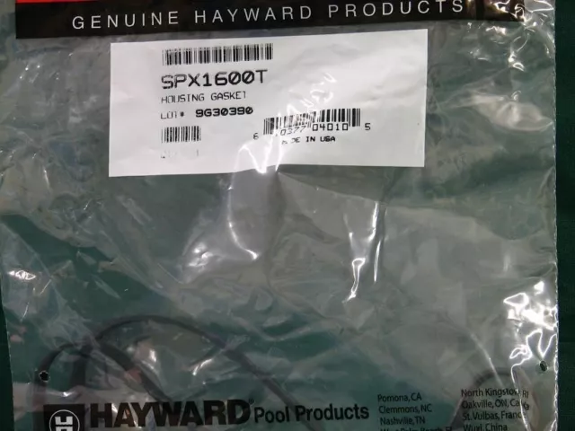 Genuine Hayward SPX1600T  Super Pump Max Flo Pool Pump Housing Gasket