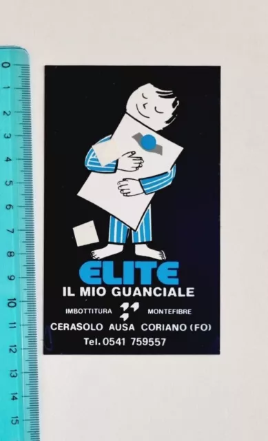 Autocollant Elite Le Mon Couettes Cerasolo Timbre Vintage 80s Original