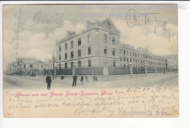 Steiermark , Graz , Gruss Aus Der Franz Josef - Kaserne , 1900