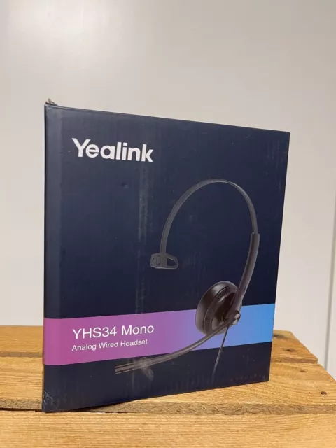 Yealink YHS34 Headset kabelgebundenes Headband Anrufe/Musik schwarz - 1308022