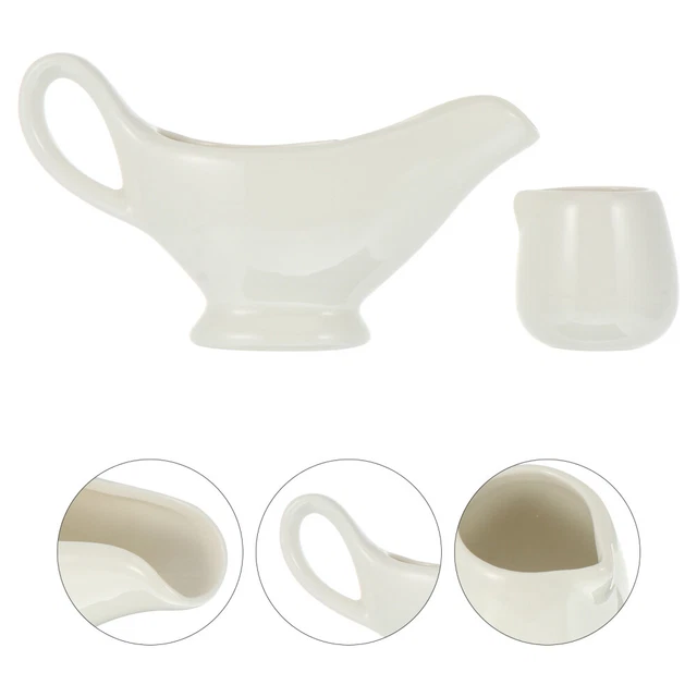 2 pz contenitore salsa ceramica crema brocca secchio teiera