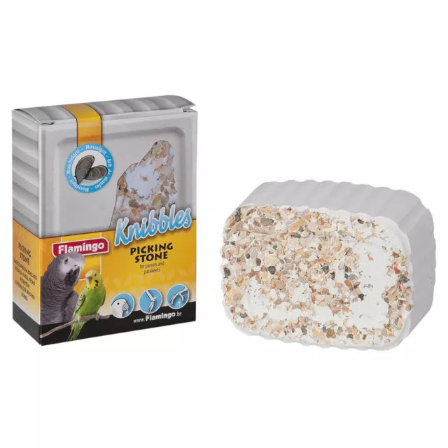 Karlie Flamingo Knibbles Pierre à Picorer Grain de Coquille 210 G, Neuf