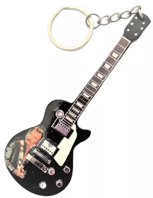 Porte-cléfs guitare Johnny Hallyday