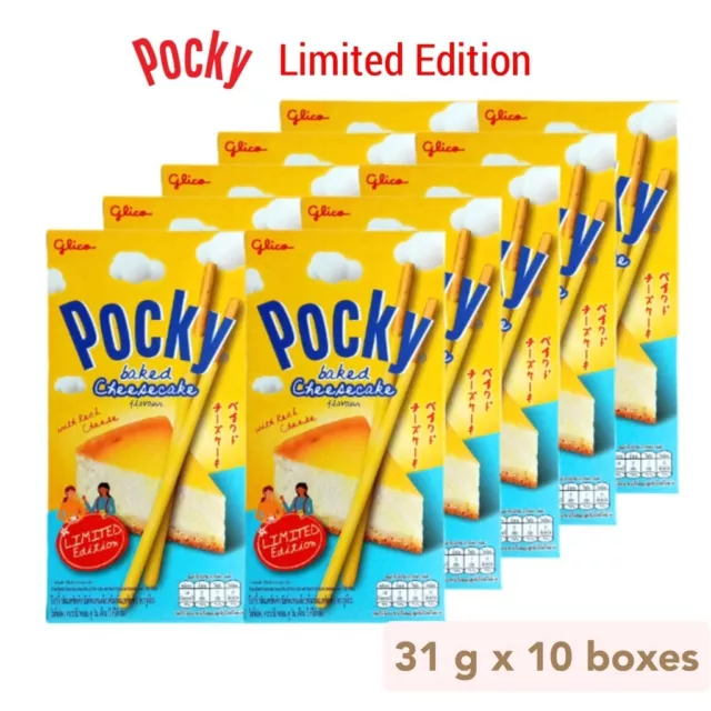 (Pack of 10) Glico Pocky Baked Cheesecake LIMITED Biscuit Stick 31 g 1.09 oz