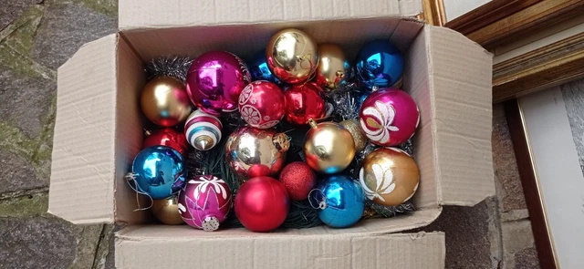 Palline e ornamenti anni 60 per albero di Natale - Giardino e Fai da te In vendita a Roma