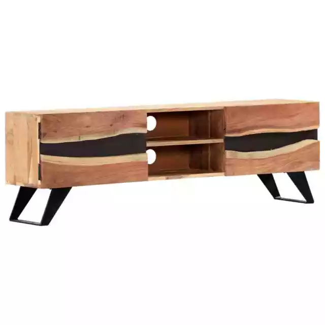 Akazie Massiv TV Schrank Board Lowboard Fernsehtisch Fernsehschrank vidaXL