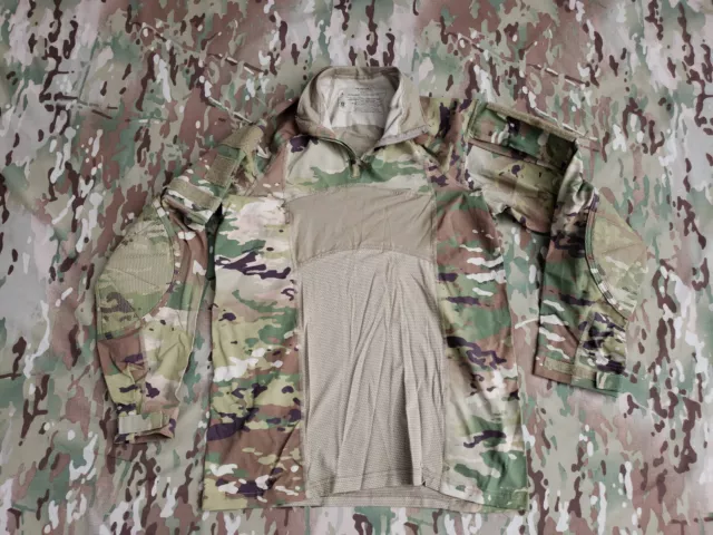 🇺🇸NEW USGI 🪖US ARMY USAF 1/4 Zip OCP ACS FLAME RESISTANT COMBAT SHIRT LARGE