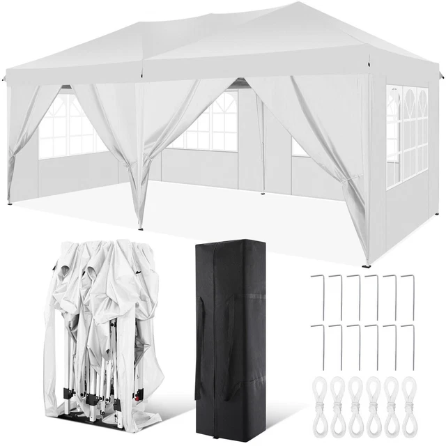 Pavillon 3x6m/ 3x3m Faltpavillon Wasserdicht Gartenzelt Partyzelt Popup Festzelt 3