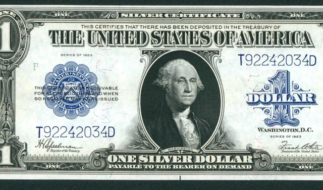 $1 1923 ((CHOICE UNCIRCULATED)) Silver Certificate ** DAILY CURRENCY AUCTION