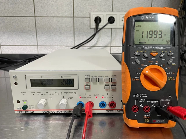 TOELLNER 8952 POWER Supply 2x 40V 10A OPT 15 Labor Netzteil 6Monate ...