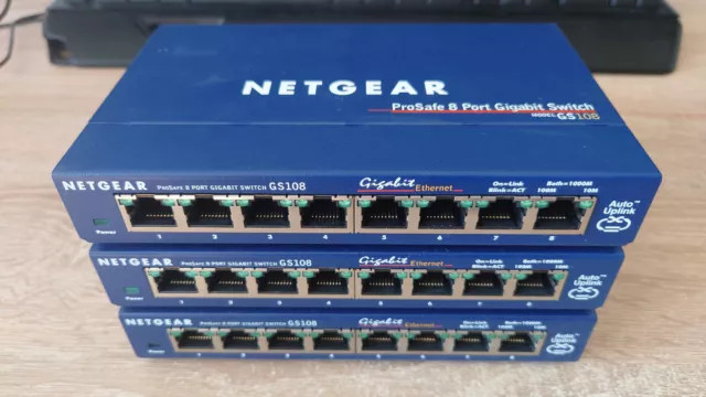 Netgear GS108 V3 ProSafe 8 Port Gigabit Switch