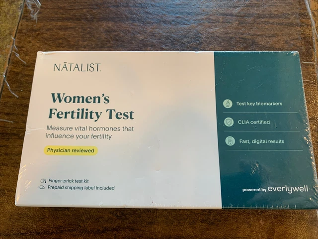 Kit de punción con los dedos para prueba de fertilidad para mujer NĀTALIST Everlywell Exp. 31/05/2026 Nuevo en caja