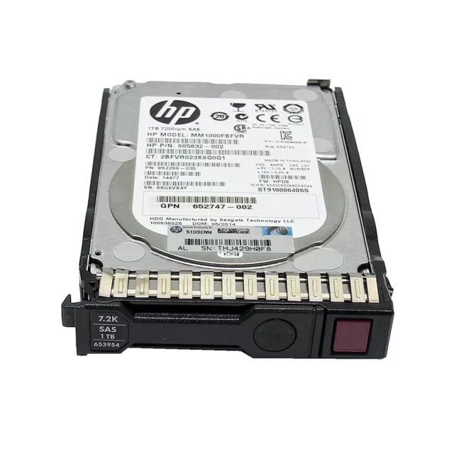 HP 600GB 2.5" 6G 10k SAS HDD HotSwap Festplatte 653957-001 652566-003 mit Rahmen 3