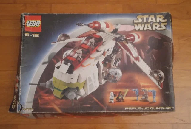 Lego 7163 Only Box Starwars Republic Gunship Guerre Stellari Clone Wars Jedi