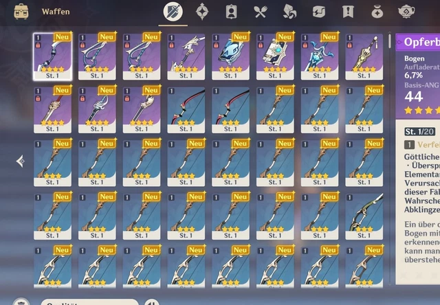 Compte Genshin Impact Serveur EU - Avec 40 000 Primogems Neuf