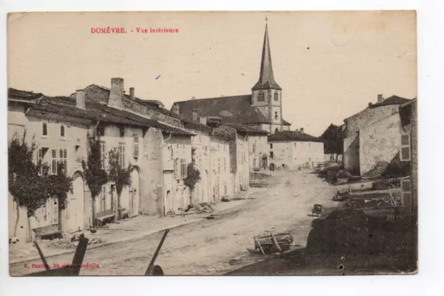 DOMEVRE SUR VEZOUZE Meurthe et moselle CPA 54 rue principal église