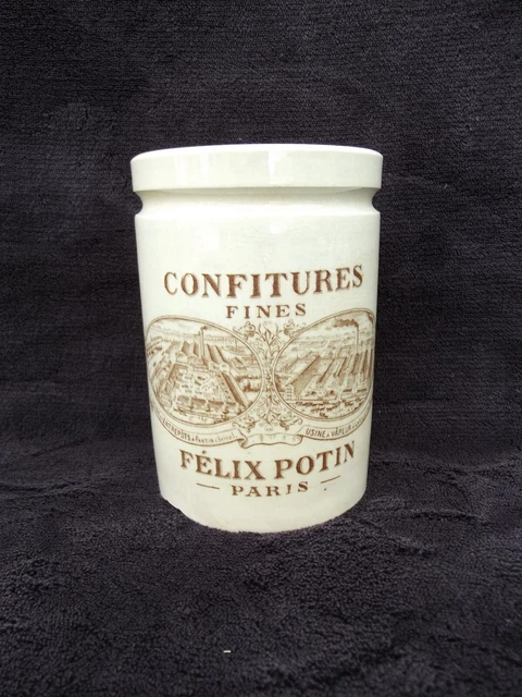 Ancien Pot Publicitaire Félix Potin – Confitures – Lunéville – Vintage