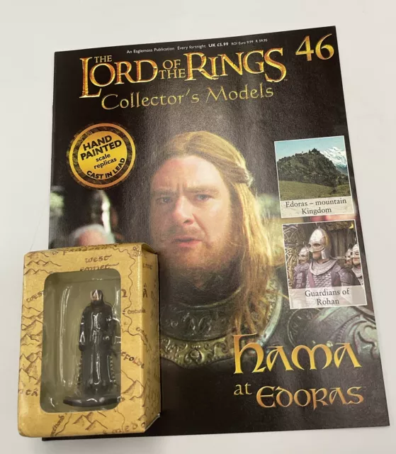 Eaglemoss Lord Of The Rings Lead Figure & Magazine #46 Hama At Edoras