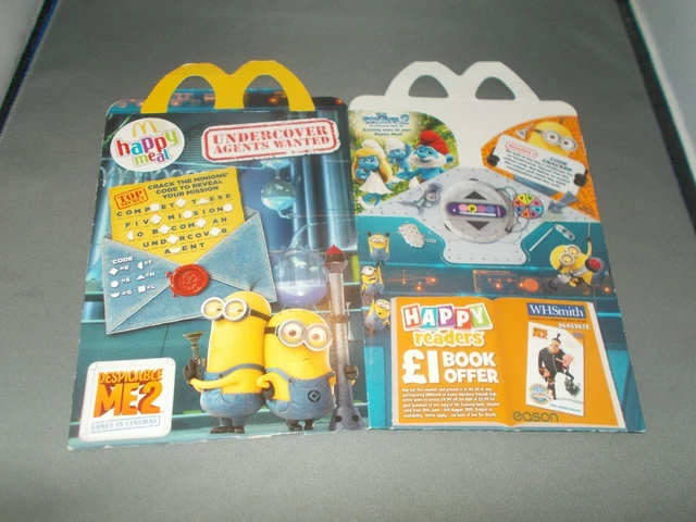 UK McDonalds Happy Meal leere Box Despicable me 2 / Minions (gebraucht)