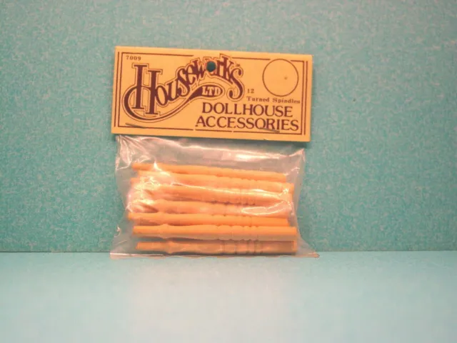 Miniature Houseworks 12 Turned Spindles for Staircase