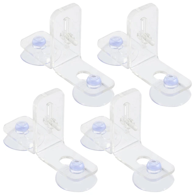 12 Sets Fish Tank Clip Acrylic Filter Holder Divider Suction Cup