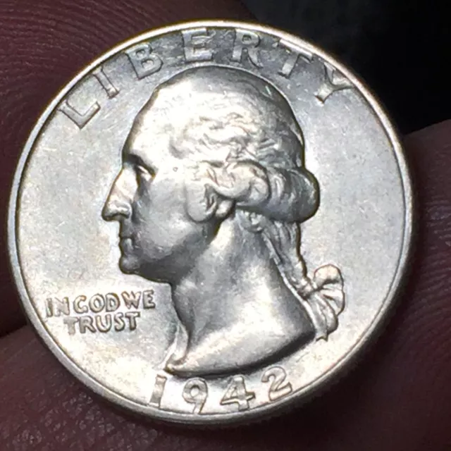 America - Stati Uniti Washington Quarter Dollar 1942 argento '900 GRAMMI 6,25