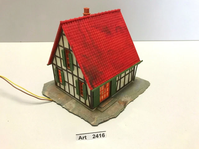 Faller B-250 H0 Fachwerkwohnhaus, Haus mit Beleuchtung, 1:87,sehr selten & RAR