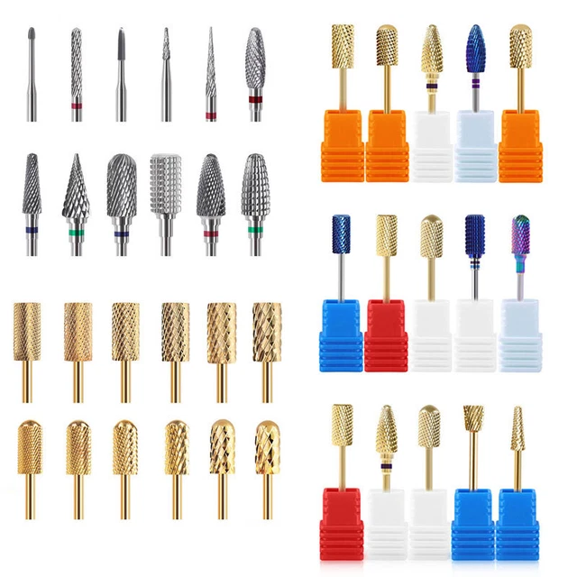 Unghie Punte Trapano Cuticole Manicure Macchina Taglio Diamante File Gel Kit H -