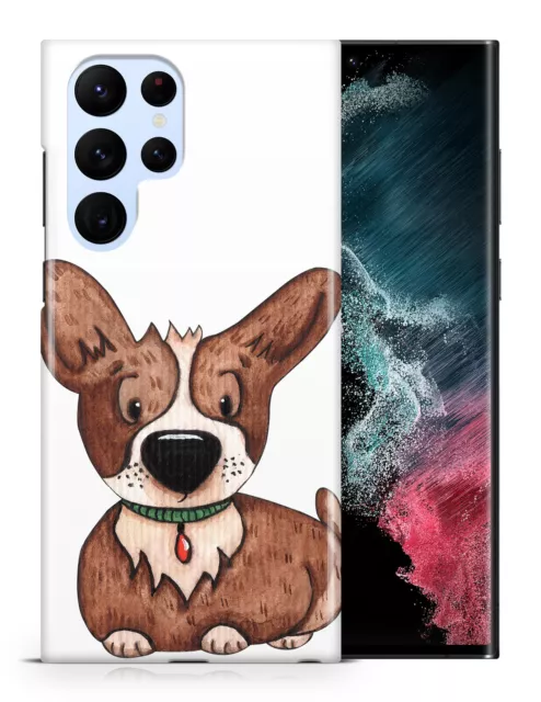 Case Cover For Samsung Galaxy|Watercolor Dog Puppy Canine #2