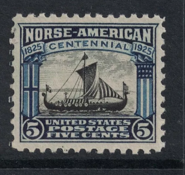 Scott 621- Mnh- 5c Norrois Américain Centennial, Viking Ship- 1925- Neuf Menthe