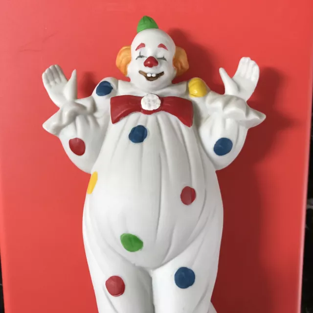 Vintage Flambro 1985 Clown Figurine Circus World Museum Grotesque Make-up #19