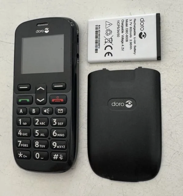 Doro PhoneEasy 508s Telefon Senioren Handy schwarz Ungeprüft
