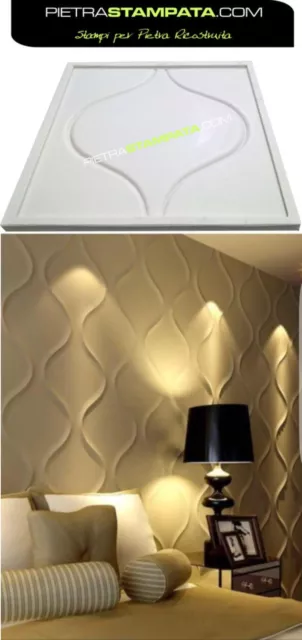 Stampo x rivestimento murale finta pietra 3d wall panel gesso VENEER STONE MOLD