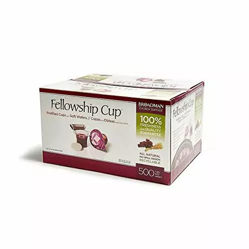 Communion Fellowship Cup Prefilled Juice Wafer Box Of 500