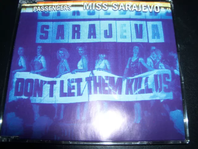 Passengers Miss Sarajevo CD Single (U2 Luciano Pavarotti)